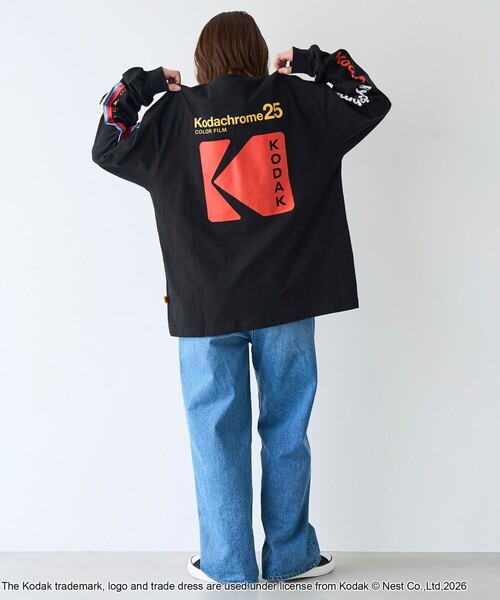 tシャツ 「Kodak/コダック」プリント ロングスリーブTシャツ メンズ