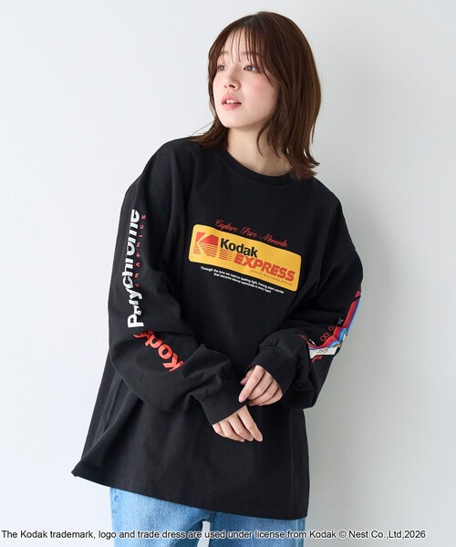 tシャツ 「Kodak/コダック」プリント ロングスリーブTシャツ メンズ