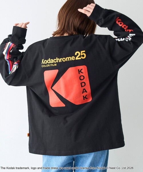 tシャツ 「Kodak/コダック」プリント ロングスリーブTシャツ メンズ