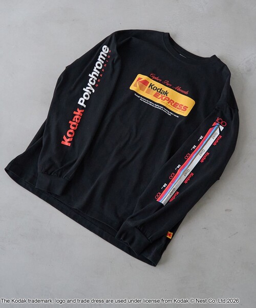 tシャツ 「Kodak/コダック」プリント ロングスリーブTシャツ メンズ