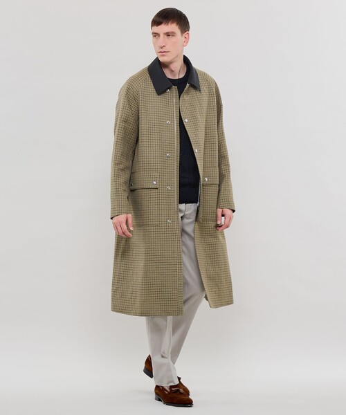 コート ジャケット 「DORMEUIL/ドーメル」ウールリネンハンティングコート メンズの画像
