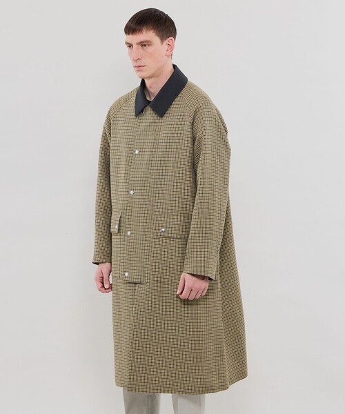 コート ジャケット 「DORMEUIL/ドーメル」ウールリネンハンティングコート メンズの画像