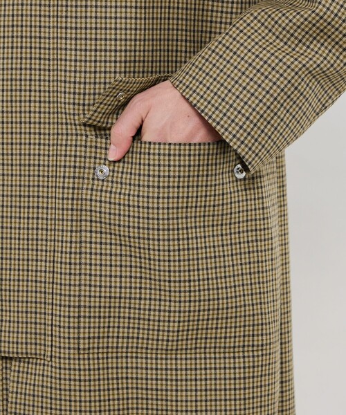 コート ジャケット 「DORMEUIL/ドーメル」ウールリネンハンティングコート メンズの画像