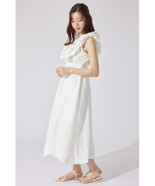 「rienda」 ノースリーブワンピース MEDIUM レッド レディース_画像4