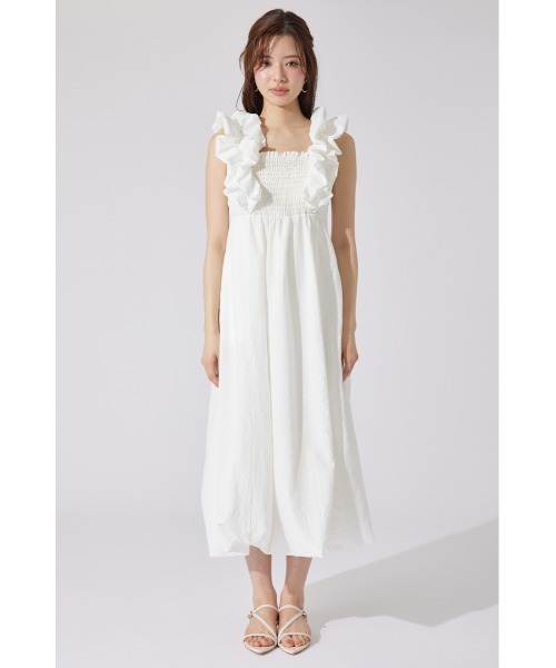 「rienda」 ノースリーブワンピース MEDIUM レッド レディース_画像7