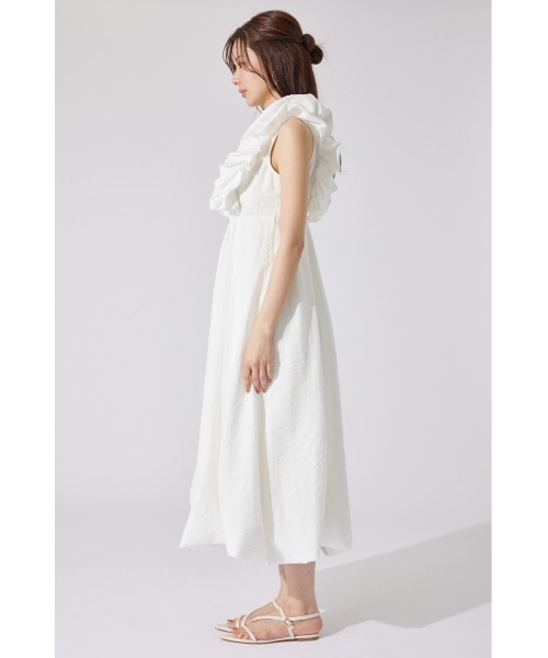 「rienda」 ノースリーブワンピース MEDIUM レッド レディース_画像8