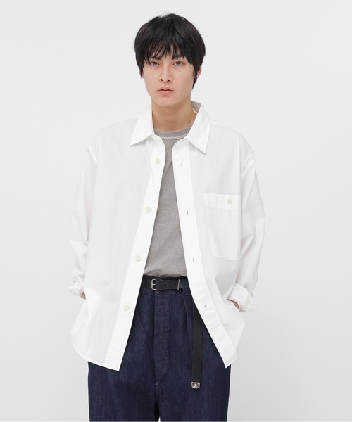 MHL.（エムエイチエル） シャツ ORGANIC COTTON SHIRTING メンズ