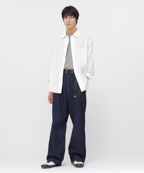 新品未使用★MHLシャツ MHL.（エムエイチエル） シャツ GARMENT DYE COTTON SHIRTING メンズ