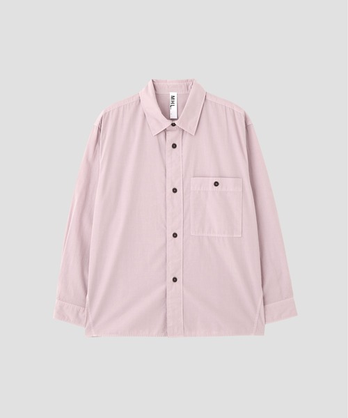 MHL.（エムエイチエル） シャツ ORGANIC COTTON SHIRTING メンズ