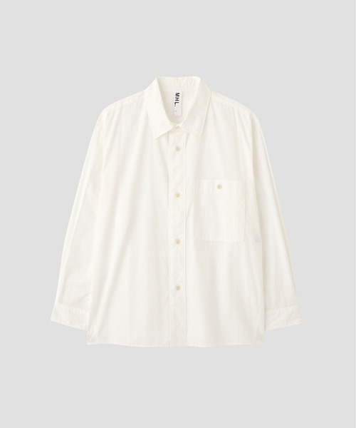 MHL.（エムエイチエル） シャツ ORGANIC COTTON SHIRTING メンズ