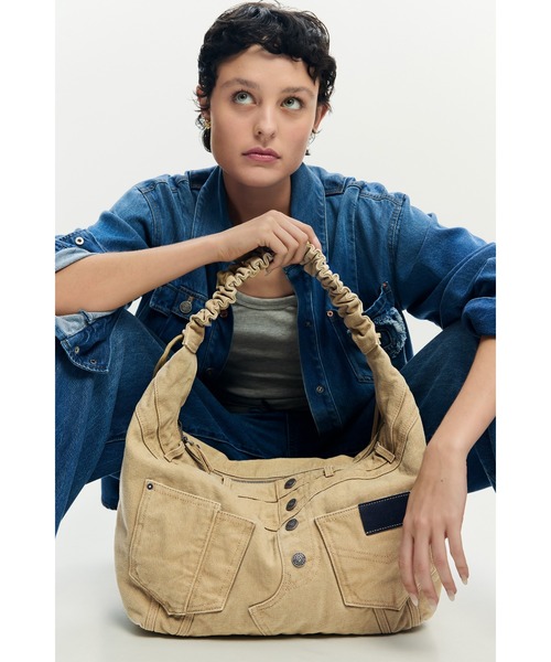 Desigualデシグアルデニム×レザー2WAYバッグ　ショルダーバッグ Desigual（デシグアル） ショルダーバッグ バッグ デニム ラージ