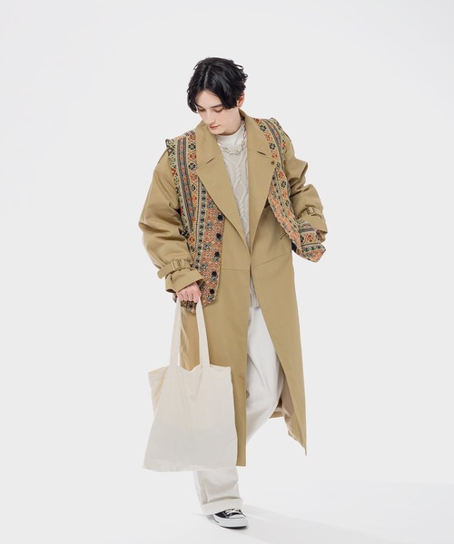 「MUHET」 ベスト X-LARGE ベージュ レディース_画像3