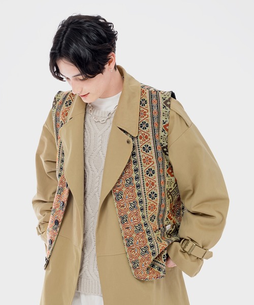 「MUHET」 ベスト X-LARGE ベージュ レディース_画像5