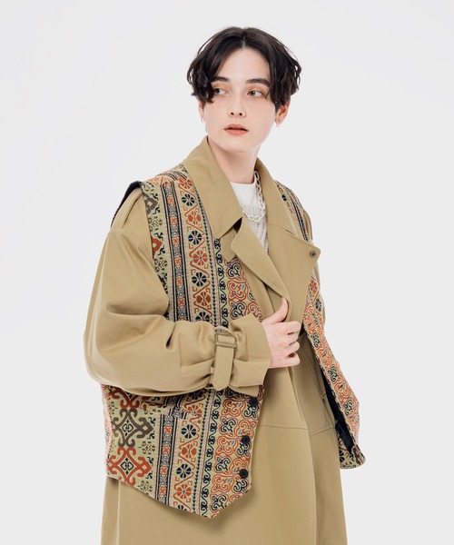 「MUHET」 ベスト X-LARGE ベージュ レディース_画像7