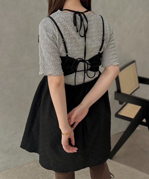 「apres jour clair」 キャミソールワンピース X-LARGE アイボリー レディース_画像4