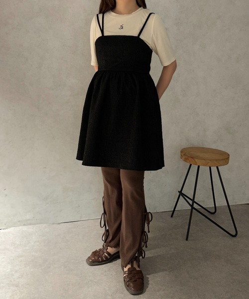 「apres jour clair」 キャミソールワンピース X-LARGE アイボリー レディース_画像6