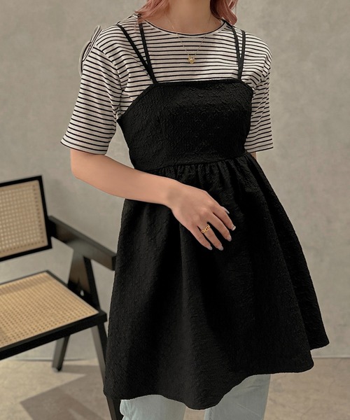 「apres jour clair」 キャミソールワンピース X-LARGE アイボリー レディース_画像8