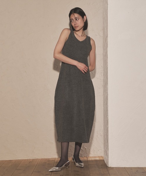 「Audrey and John Wad」 ニットワンピース FREE ブラック レディース_画像2
