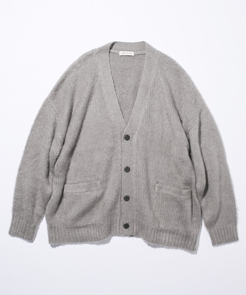 「FREAK'S STORE」 ニットカーディガン MEDIUM オリーブ メンズ_画像2