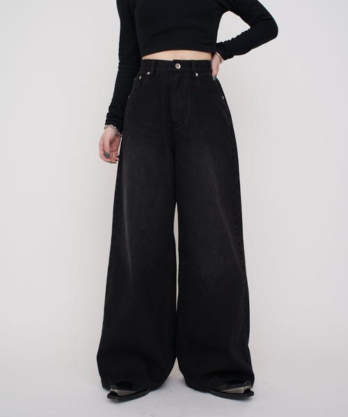 「Lui's」 デニムパンツ S グレー レディース_1