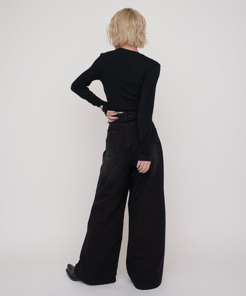 「Lui's」 デニムパンツ S グレー レディース_8