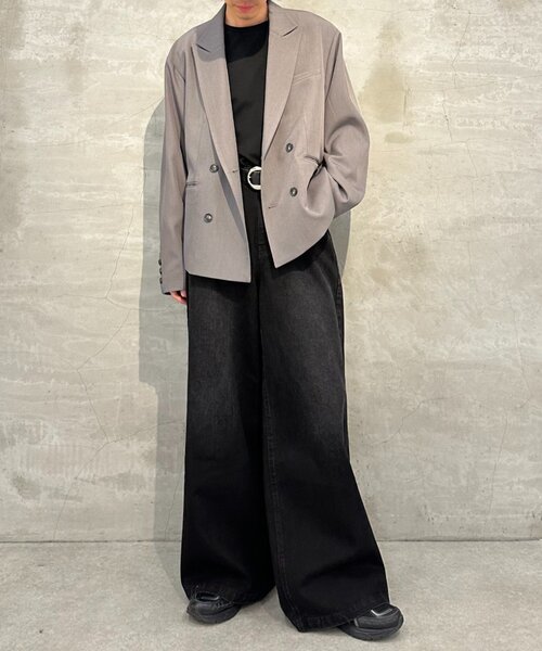 「Lui's」 デニムパンツ S グレー レディース_12