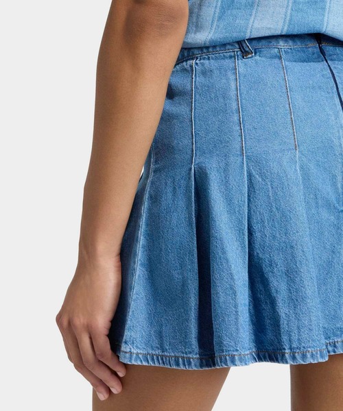 adidas（アディダス） デニムスカート DENIM PLEATED SKIRT