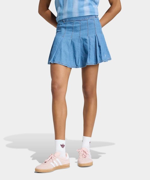 adidas（アディダス） デニムスカート DENIM PLEATED SKIRT