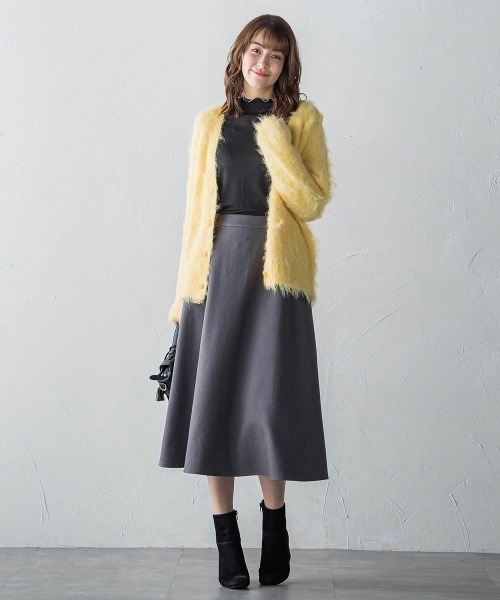 「ketty」 ニットカーディガン M イエロー レディース_画像4
