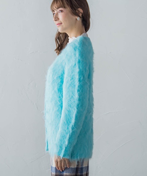 「ketty」 ニットカーディガン M イエロー レディース_画像5
