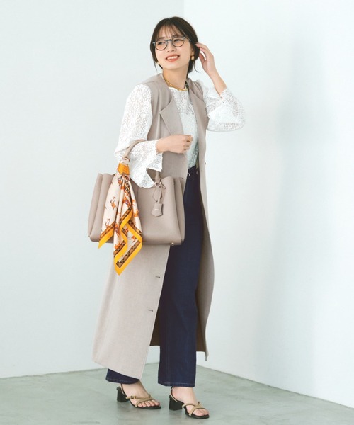 COHINA（コヒナ） ワンピース トリアセリネンライクジレワンピース