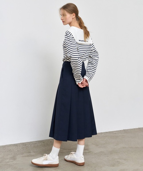 「GENERAL IDEA」 ロングスカート L チャコール レディース_画像8