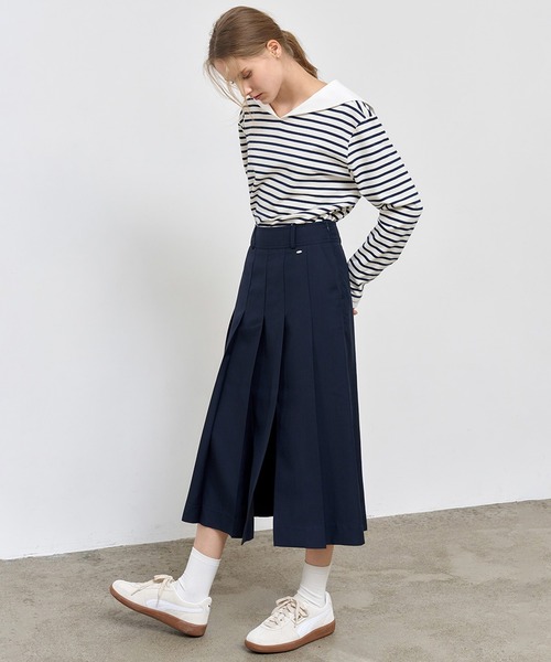 「GENERAL IDEA」 ロングスカート L チャコール レディース_画像9