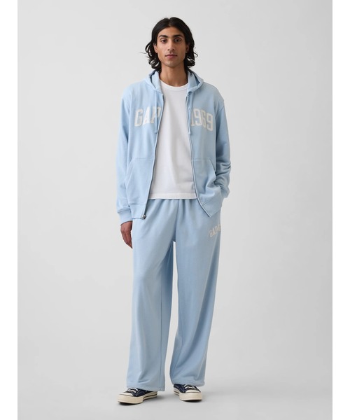ワイドパンツ スウェットパンツ ジャージ フレンチテリー バギー GAP1969ロゴ スウェットパンツ メンズ レディースの画像