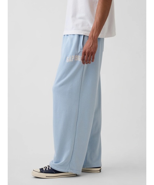 ワイドパンツ スウェットパンツ ジャージ フレンチテリー バギー GAP1969ロゴ スウェットパンツ メンズ レディースの画像