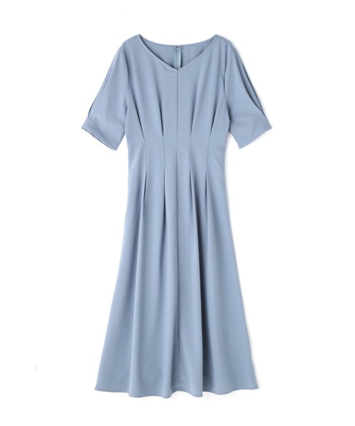 「N.(N. Natural Beauty Basic)」 半袖ワンピース MEDIUM ブルー レディース_画像6
