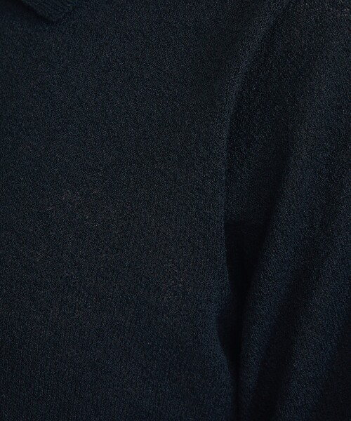 ABAHOUSE GRAY ポロシャツ ブークレー スキッパーポロシャツ メンズ