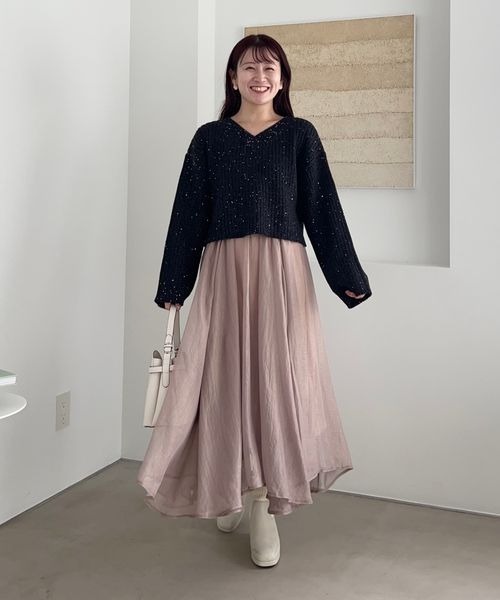「mysty woman」 フレアスカート FREE ブルー系その他 レディース_画像7