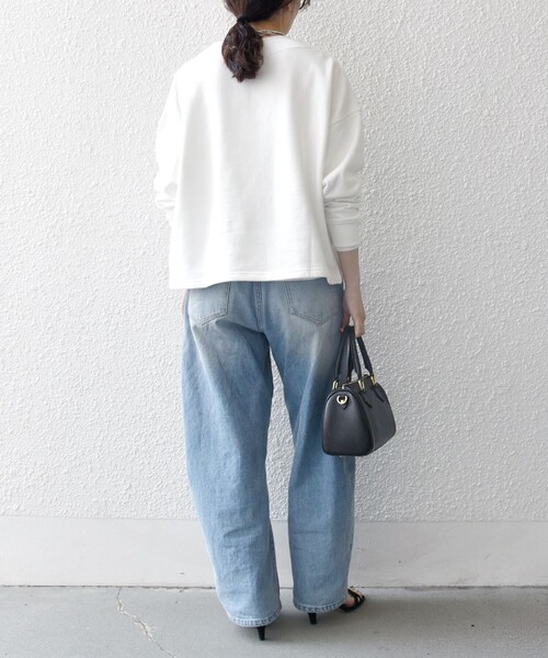 「SHIPS any」 「THEKNiTS」スウェットカットソー ONE SIZE ベージュ レディース_画像3