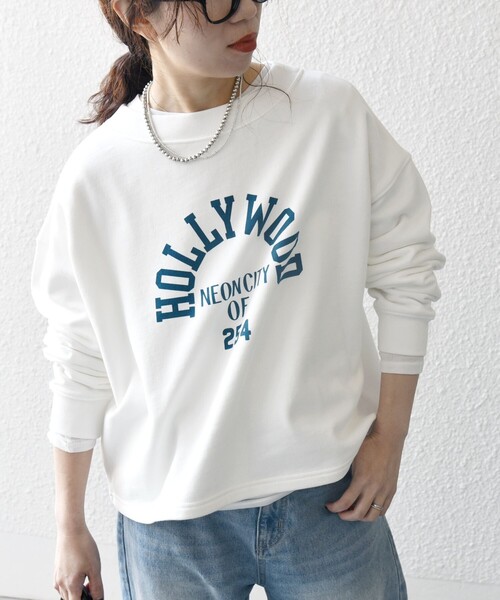 「SHIPS any」 「THEKNiTS」スウェットカットソー ONE SIZE ベージュ レディース_画像4