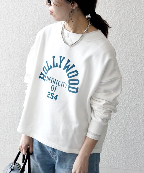 「SHIPS any」 「THEKNiTS」スウェットカットソー ONE SIZE ベージュ レディース_画像6