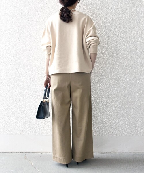 「SHIPS any」 「THEKNiTS」スウェットカットソー ONE SIZE ベージュ レディース_画像9