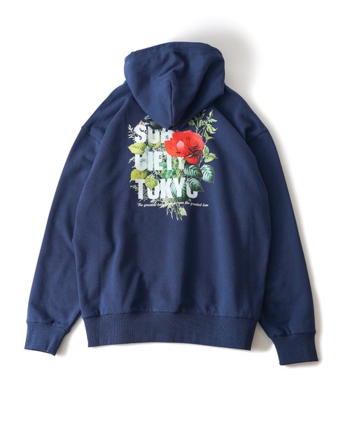 「Subciety」 プルオーバーパーカー MEDIUM ブラック メンズ_画像4