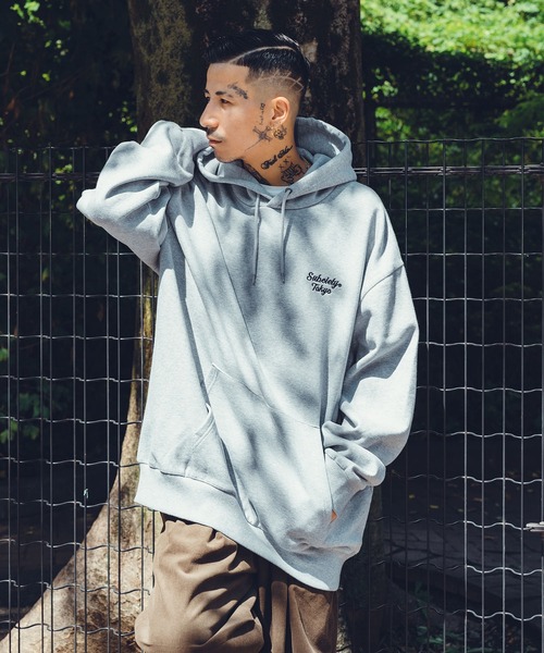 「Subciety」 プルオーバーパーカー MEDIUM ブラック メンズ_画像5