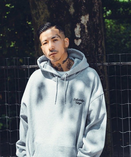 「Subciety」 プルオーバーパーカー MEDIUM ブラック メンズ_画像6
