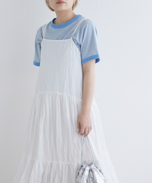 「w closet」 キャミソールワンピース FREE ブルー レディース_画像10