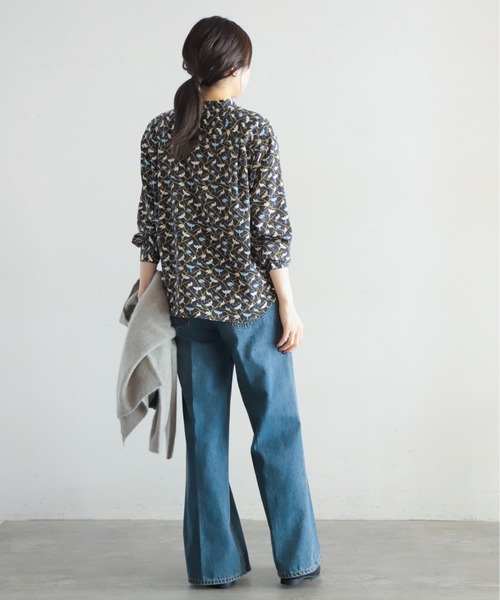 「NOMBRE IMPAIR」 長袖ブラウス FREE ブルー レディース_画像5