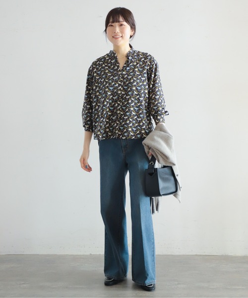 「NOMBRE IMPAIR」 長袖ブラウス FREE ブルー レディース_画像7