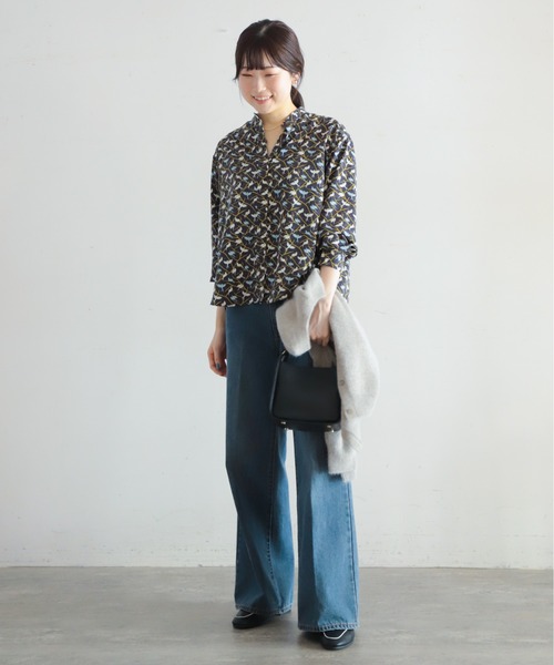 「NOMBRE IMPAIR」 長袖ブラウス FREE ブルー レディース_画像8