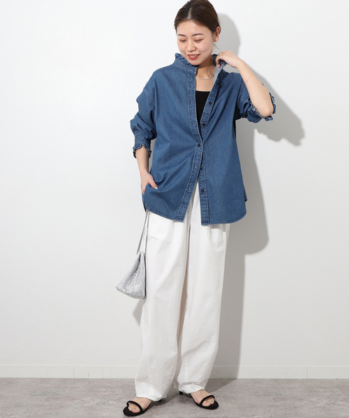 「JOURNAL STANDARD relume」 長袖ブラウス FREE ブルー レディース_画像7